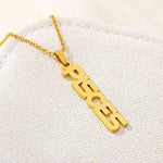 El Regalo 1PC Stainless Steel Zodiac Sign Unisex Pendant Necklace- Anti Tarnish 12 Vertical Zodiac Name Necklaces Horoscope Birth Star Sign (Pisces)