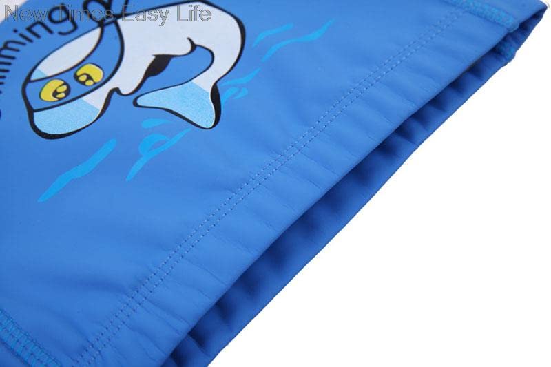 El Regalo Waterproof Swim Cap for Kids Boys Girls, Cute Cartoon PU/Silicone No-Slip Swimming Bathing Cap for Children Long Short Hair, Non-Toxic,Flexible Swim Caps Hat (Fish Blue)