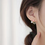 El Regalo Cute Tiny Pink Tulip Flower Bud Stud Earrings for Girls & Women (Tulip Bud with Pearl)