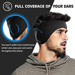 El Regalo 2 PCs Fleece Ear Warmers Headband Winter Ear Muffs for Men Women Kids in Cold Weather, Running Yoga Skiing Riding Bike Ear Cover (2 Blue)