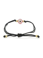 El Regalo 2 PCs Round Evil Eye Bracelet Set - Handwoven Adjustable Evil Eye Bracelets Combo for Babies/Kids/Teens/Girls/Boys/Men & Women (Option- 1)