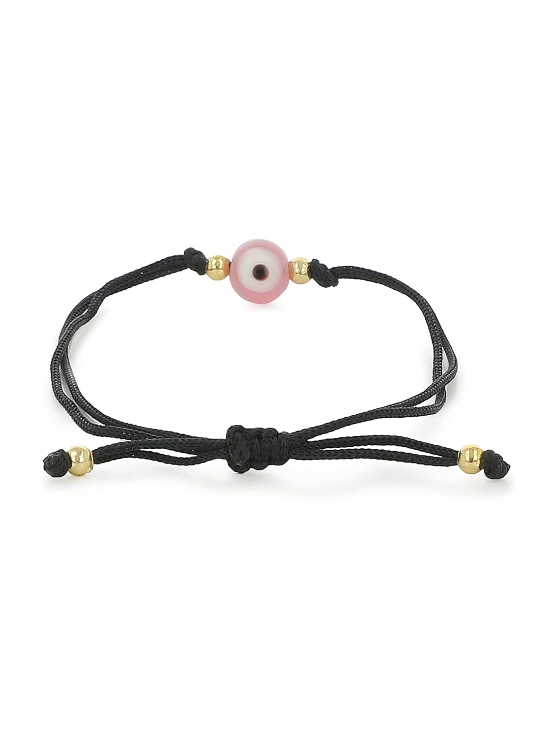 El Regalo 2 PCs Round Evil Eye Bracelet Set - Handwoven Adjustable Evil Eye Bracelets Combo for Babies/Kids/Teens/Girls/Boys/Men & Women (Option- 1)