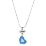 El Regalo 2 PCs Best Friend BFF Enamel Hearts Unisex Pendant Necklaces Set for Kids/Girls/Boys/Besties/Soul Sisters (Option-2)
