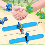 El Regalo 2 PCs Dinosaurs Snap Slap Bands | Dinosaurs Wristband Kids Party Favors Slap Bands for Kids