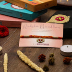 El Regalo 1 PC Moli Rakhi for Bhaiya - Rakshabandhan Moli Charms Rakhi with Message Card & Roli Chawal Shagun in Rakhi Box (Evil Eye Moli Rakhi-2)