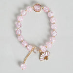 El Regalo 3PCs Opal Stone, Crystal Beads Tassel Bracelet With Cute Enamel Charms Star, Shell, Rainbow, Flowers, Swan, Pearls etc. for Kids/Girls/Teens/Women (Option-5)