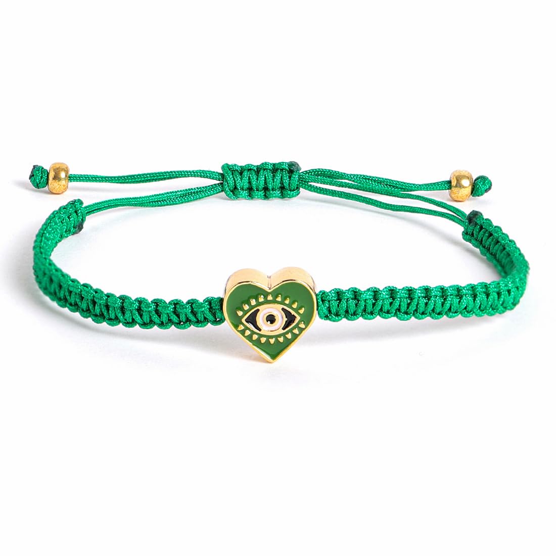 El Regalo 1 PC Heart Evil Eye Nazaria Rakhi for Brother- 1 PC Rakhi, Shagun Pack & Rakhi Message Card in Gift Box - Rakhi for Bhai/Bhabhi/Bhatija/Bhatiji (Green Heart Evil Eye)