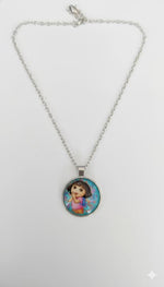 El Regalo Enchanted Tales Princess Pendant Necklace for Girls & Toddlers - Magical Character Jewelry for Birthdays, Parties & Gifting (Style-20)
