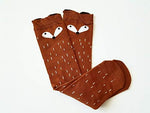 El Regalo Girls Casual Cotton Cartoon Warm Socks/Tights (Brown) | Socks
