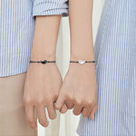 El Regalo Pinky Promise Distance Matching Bracelets for Best Friends, Couples, Family, Women, Men, Teens, Girls & Boys (Yin Yang)