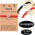 El Regalo Cute Rakhi for Brother- Fancy Tyrannosaurus Dinosaur Bracelet Rakhi for Bhai with Roli Chawal, Rakhi Message Card in Rakhi Gift Box (Black Heart Dino)
