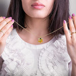 El Regalo Enamel Honeycomb Bee Earrings, Pendant Necklace Jewelry Set for Girls & Women - Geometric Hexagon Honeycomb Beehive Dangle Earrings (Style-1)