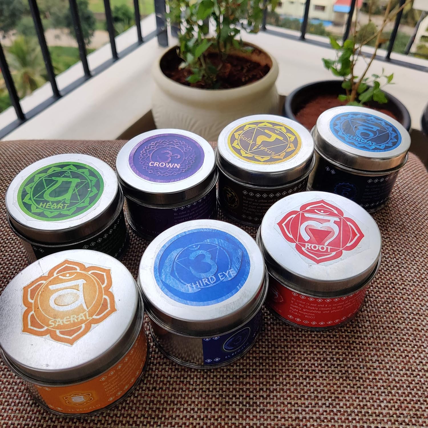 El Regalo Third Eye Chakra/Ajna Chakra Aromatherapy Candles Tin/Meditation Tin Candles | 100Gm Healing Third Eye Lavender Fragrance Candle (1 PC)