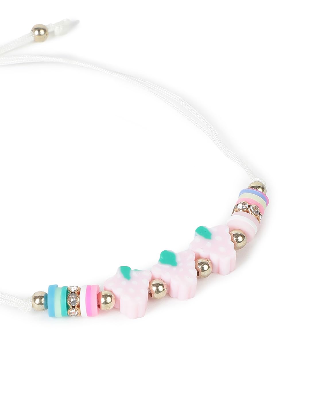 El Regalo 2PCs Cute Kids Fruits Beads Bracelet Rakhis Set for Brother/Bhai - Kids Rakhis with Roli Chawal in Gift Box - Adorable Fruit Charm Rakhis for Boys (Cute Rakhi Set-5)