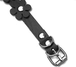 El Regalo Heart Flower Choker Necklace for Girls/Women (Black)