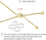 El Regalo Luxury Cubic Zirconia Butterfly Bracelet for Women - Adjustable Sparkling 3D Butterfly Tennis Bracelet, Elegant Brass CZ Inlaid Design