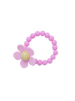 El Regalo Kids Girls Flower Necklace & Bracelet Jewelry Set- Girl Beaded Necklace Bracelet Colorful Kids Play Jewelry Princess Costume Jewelry (Pink)