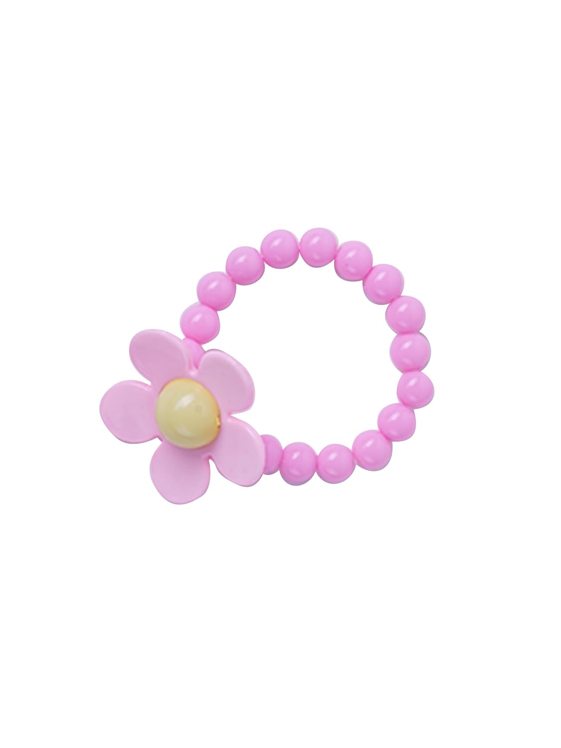 El Regalo Kids Girls Flower Necklace & Bracelet Jewelry Set- Girl Beaded Necklace Bracelet Colorful Kids Play Jewelry Princess Costume Jewelry (Pink)