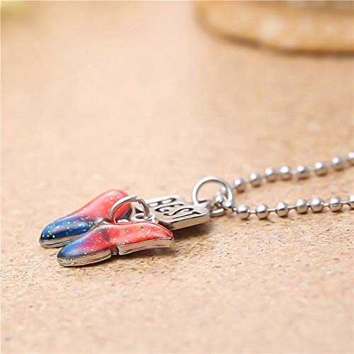 El Regalo Unisex Glitter Best Friends Butterfly Necklaces - Set of 2 | Enamel Butterfly Pendant Best Friends Friendship Necklaces Set