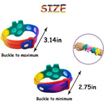 El Regalo 4PCs Pop It Rakhi Band for Kids - Kids Bracelet Rakhi for Little Brother/ Sister with Message Card, Roli Chawal Shagun in Rakhi Gift Box