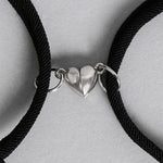 El Regalo Unisex 2pcs BF Magnetic Heart Butterfly Bracelets for Best Friends/Besties/Couples - Butterfly Relationship Matching Bracelet Set Mutual Attraction Rope Bracelets (Green Butterfly Bracelet)