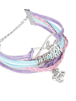 El Regalo Multi-layered Unicorn Infinity Love Charm Rakhi for Brother/Sister/Niece/Nephew with Roli Chawal in Rakhi Gift Box (Purple Unicorn)