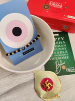El Regalo Evil Eye Nazaria Rakhi for Babies/Toddler/Kids/Girls & Boys Evil Eye Adjustable Handwoven Nazaria Rakhi for Little Brother/Sister/Niece/Nephew (Evil Eye Nazaria Plain)