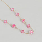 El Regalo Kids Jewelry Combo Set of 2 Necklaces & 2 Earrings Pairs- Shimmering Crystals Beads Necklace & Earrings Jewelry Set for Kids/Girls & Teens (Option-6)