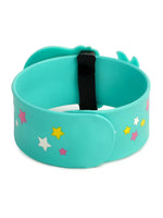 El Regalo 2 PCs Mermaid Snap Silicon Slap Wristband for Girls & Boys- Kids Party Favors, Mermaid and Stars Slap Bands for Kids Girls Boys (Light Pink & Sea Green)