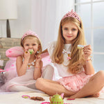 El Regalo 4-Piece Mermaid Princess Jewelry Gift Set for Girls Kids- Princess Mermaid Shell Necklace, Bracelet, Earrings, Ring Pearl Gifts for Girls/Toddlers/Kids Dress Up Jewelry