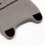El Regalo 1 PC Kids Soft Caps | Beanie Earflaps Little Girl Boy Colorful Cartoon Bear Warm Knit Hat (1-3 Years) (Grey)