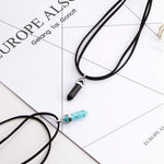 El Regalo Choker Necklace for Girls & Women | Black Wrap Velvet Choker with Healing Stones Women Girls Everyday Boho Necklace Gift Her Jewelry Hippie Crystal (Turquoise Blue)