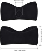 El Regalo 2 PCs Winter Fleece Ponytail Headbands- Ear Warmer/Earmuff Headbands with Ponytail for Men, Women, Girls, Boys Fleece Ear Warmers Headband for Cold Weather Ski Yoga (Black & Black)