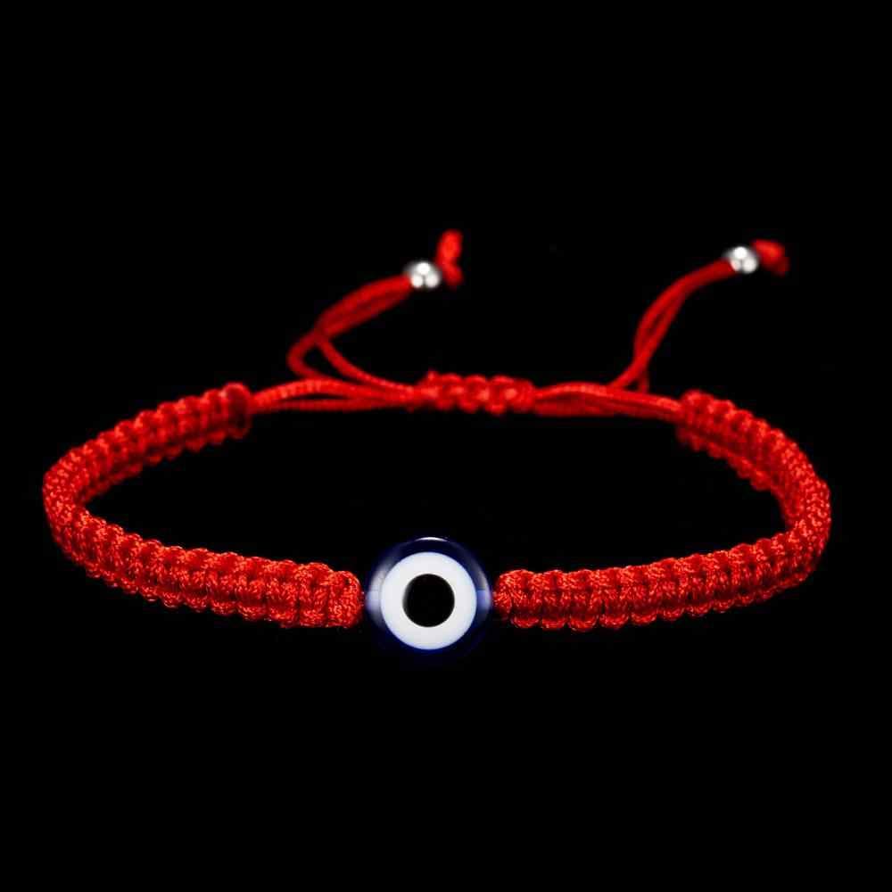 El Regalo Set of 2 Evil Eye Protection Good Luck Thread String Rope Adjustable Bracelets Amulet | Kabbalah Nazar Threads Bracelets for Women Men Girl Kids Family