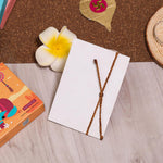 El Regalo Auspicious OM Rakhi Brother- Designer Hand Braided OM Bracelet Rakhi with Roli Chawal Shagun, Message Card in Rakhi Gift Box (Golden Brown)