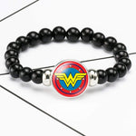El Regalo 2 PCs Super Hero Bracelets with Replacement Button Pendants- Kids Unisex Bracelets (Option-3)