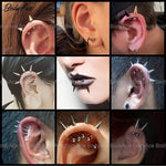 El Regalo 5 Pairs Surgical Stainless Steel Round Ball Cone Spike Cartilage Earring- Waterproof Tragus Ear Piercing Helix Unisex Earrings for Men & women