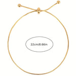 El Regalo LUXE ROPE ANKLET- Anti Tarnish Anklet cum Bracelet- Sleek & Fancy Stainless Steel, Waterproof, Adjustable Golden color, suitable for Girls & Women