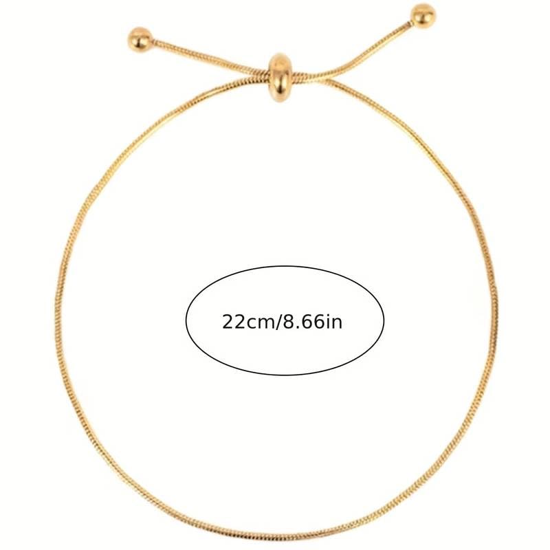 El Regalo LUXE ROPE ANKLET- Anti Tarnish Anklet cum Bracelet- Sleek & Fancy Stainless Steel, Waterproof, Adjustable Golden color, suitable for Girls & Women