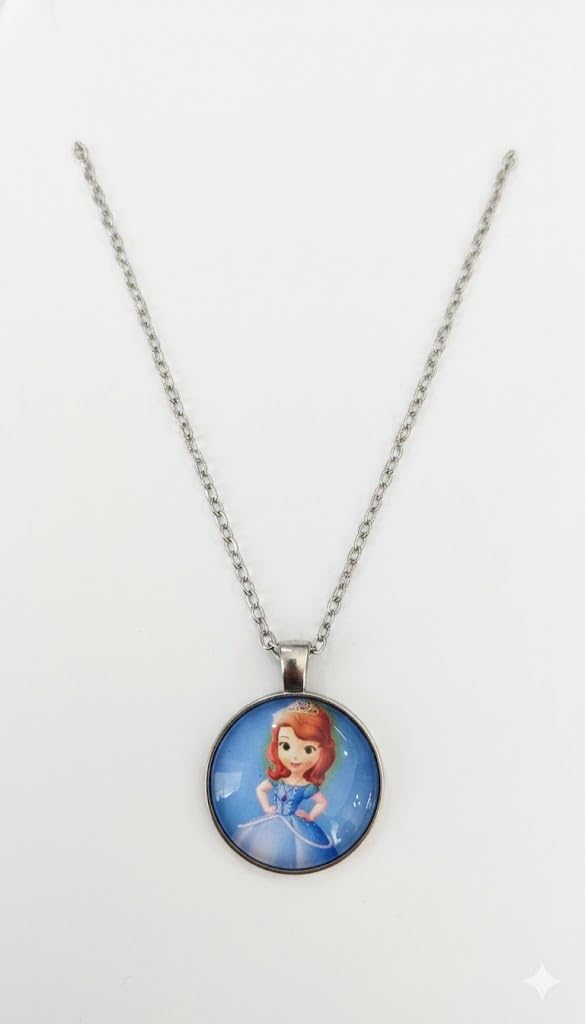 El Regalo Enchanted Tales Princess Pendant Necklace for Girls & Toddlers - Magical Character Jewelry for Birthdays, Parties & Gifting (Style-22)