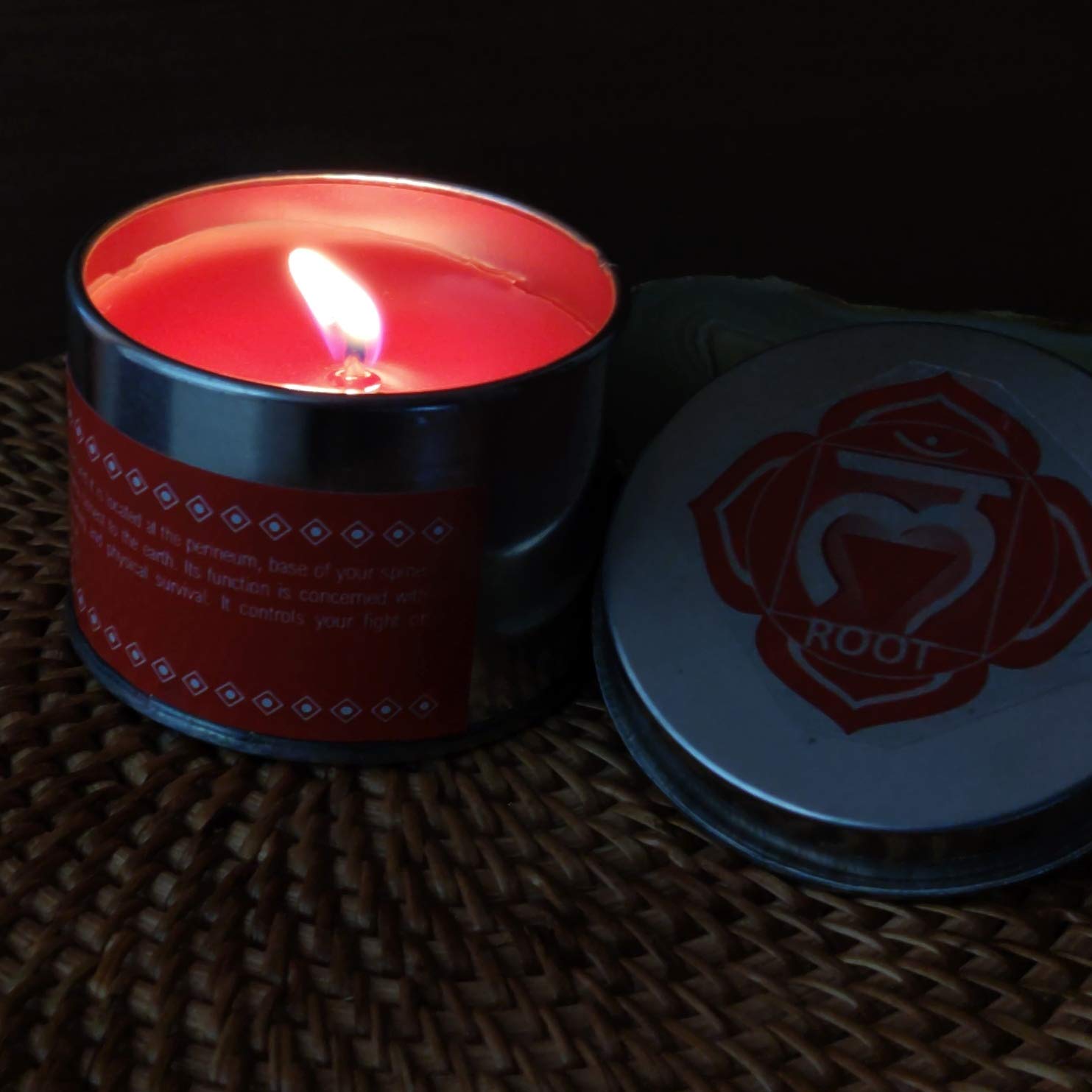 El Regalo Root Chakra Candles, Muladhara Chakra Aromatherapy Candles/Meditation Candles | Fragrances: Patchouli