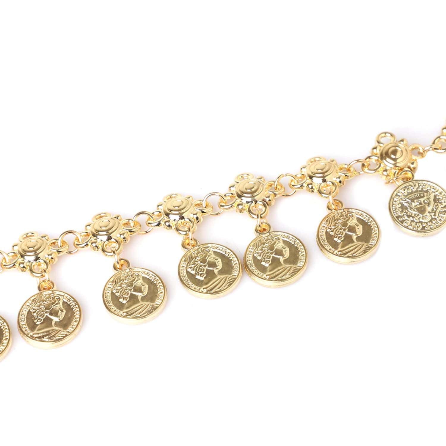 El Regalo Gypsy Coins Belly Chain/Belt/Kamarband- Hippie Boho Belt Belly Dance Waist Chain- Body Jewelry for Women & Girls