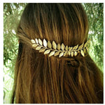 El Regalo 1PC Elegant Vintage Hollow Cutout Leaf Hair Comb - Wedding & Party Hair Accessory for Girls & Women (Gold)