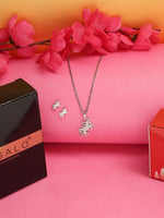 El Regalo Stainless Steel Unicorn Necklace & Bracelet Jewelry Set for Kids/teens/Women - Waterproof Unicorn Jewelry - Valentines Day Gift for Her