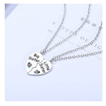 El Regalo 2 PCs Girls Sister Necklace Gifts, Big Sister Little Sister Jewelry Gift for 2,Rainbow Broken Heart BFF Friendship Pendant for Kids Teens Women (Big Sister Little Sister)