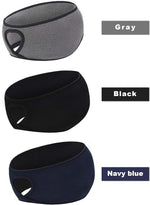 El Regalo 1PC Winter Fleece Ponytail Headband- Ear Warmer/Earmuff Headbands with Ponytail for Men, Women, Girls, Boys Fleece Ear Warmers Headband for Cold Weather Ski Yoga (Blue)