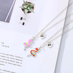El Regalo 2 PCs BFF Best Friend Forever Split Magnetic Matching Pendant Necklaces Set- Heart, Flower, Swan etc Pendant Friendship Necklaces (BF Swan Pendants) For girls