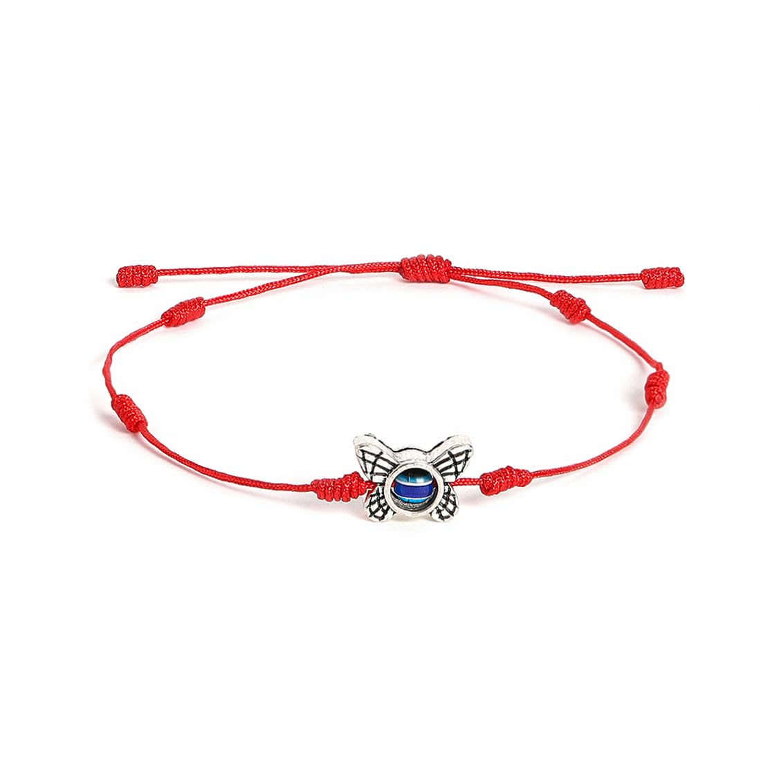 El Regalo 2PCs Evil Eye Rakhi Combo Set for Bhai-Bhabhi or Bhai-Bhatija/Bhatiji- 2 Evil Eye Rakhis with Roli Chanwal, Rakhi Card in Rakhi Gift Box (Option-8)
