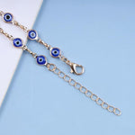 El Regalo Evil Eye Rakhi for Brother/Bhai with Roli Chawal, Rakhi Message Card in Rakhi Gift Box (Golden Blue)