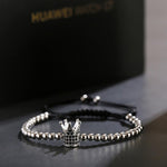 El Regalo 1 PC Designer CZ Crown Bracelet Rakhi for Brother/Bhai- Fancy Sparkly Crown Rakhi with Roli-Chawal Shagun, Rakhi Message Card in Rakhi Gift Box